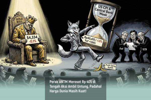 Perak ANTM Merosot Rp 405 di Tengah Aksi Ambil Untung, Padahal Harga Dunia Masih Kuat featured images ruangkosong