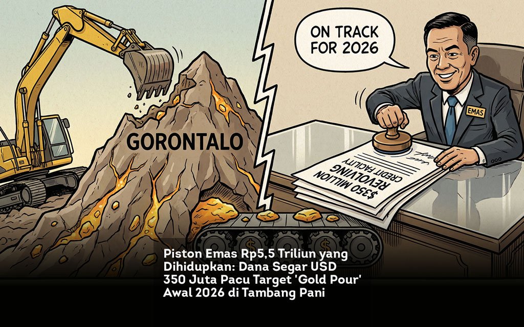 Piston Emas Rp5,5 Triliun yang Dihidupkan. Dana Segar USD 350 Juta Pacu Target Gold Pour Awal 2026 di Tambang Pani locusonline featured image