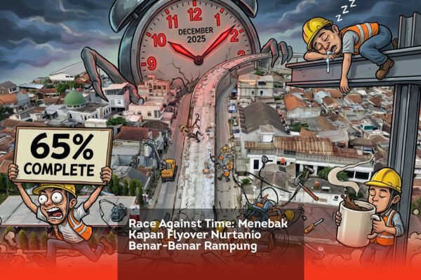 Sahabat PU Bilang 65%, Mata Kami Melihat Antrean Panjang di Bawah Pilar Flyover