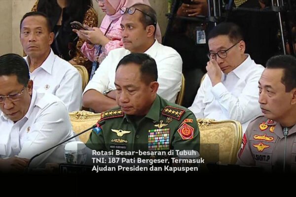 Rotasi Besar besaran di Tubuh TNI. 187 Pati Bergeser, Termasuk Ajudan Presiden dan Kapuspen locusonline featured image