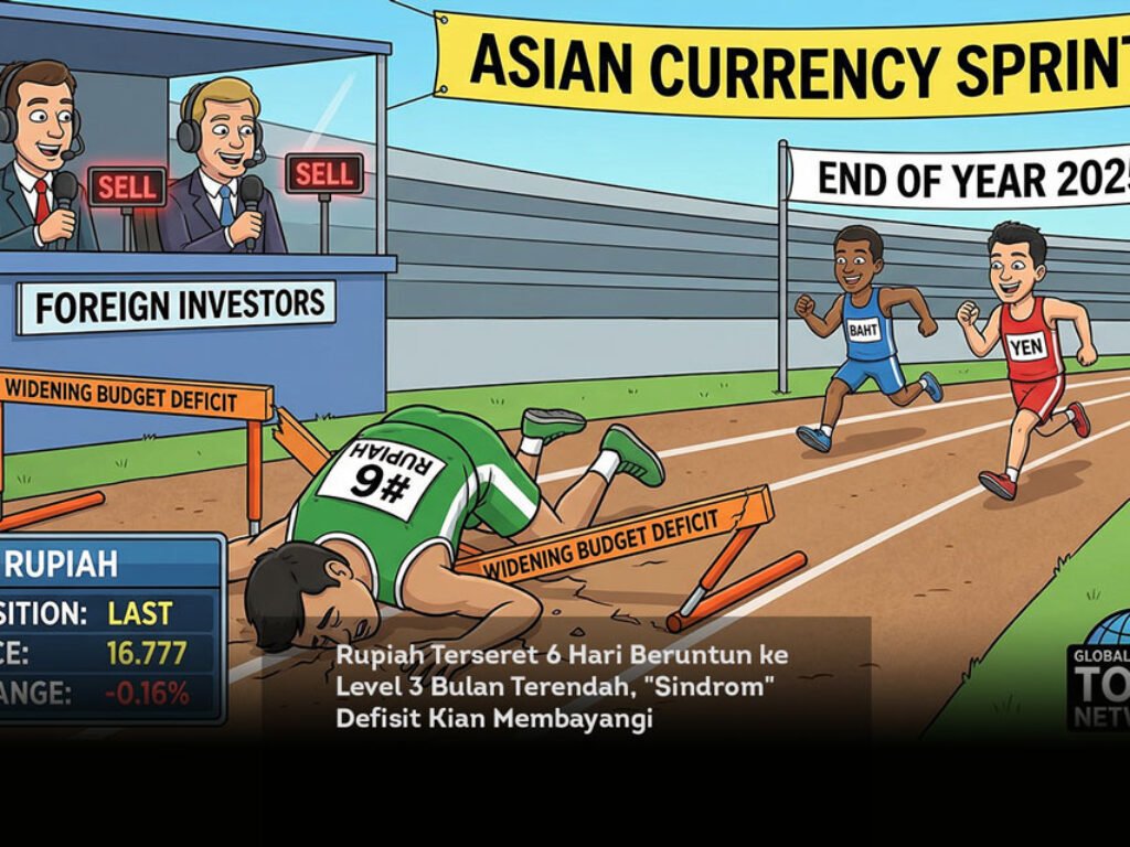 Rupiah Terseret 6 Hari Beruntun ke Level 3 Bulan Terendah, “Sindrom” Defisit Kian Membayangi