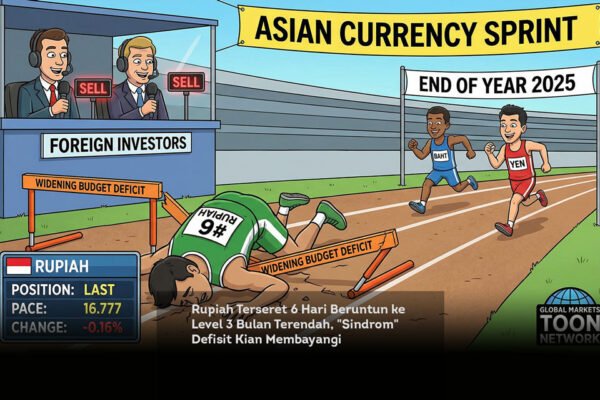 Rupiah Terseret 6 Hari Beruntun ke Level 3 Bulan Terendah, “Sindrom” Defisit Kian Membayangi