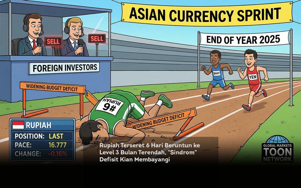 Rupiah Terseret 6 Hari Beruntun ke Level 3 Bulan Terendah, Sindrom Defisit Kian Membayangi locusonline featured image
