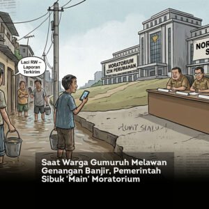 Balada Kota Kembang: Saat Warga Gumuruh Melawan Genangan, Pemerintah Sibuk ‘Main’ Moratorium