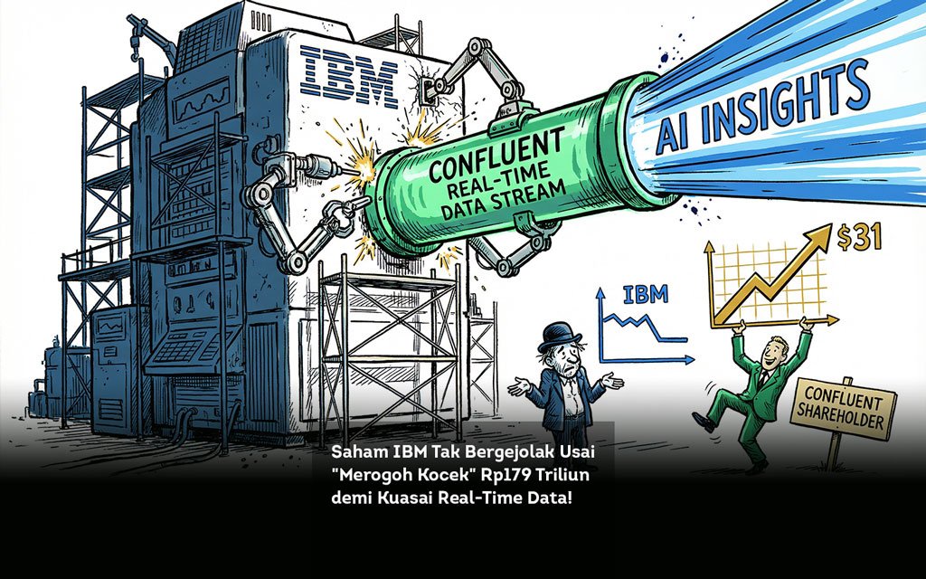 Saham IBM Tak Bergejolak Usai Merogoh Kocek Rp179 Triliun demi Kuasai Real Time Data locusonline featured image