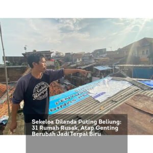 Sekeloa Dilanda Puting Beliung, 31 Rumah Rusak, Atap Genting Berubah Jadi Terpal Biru locusonline featured image