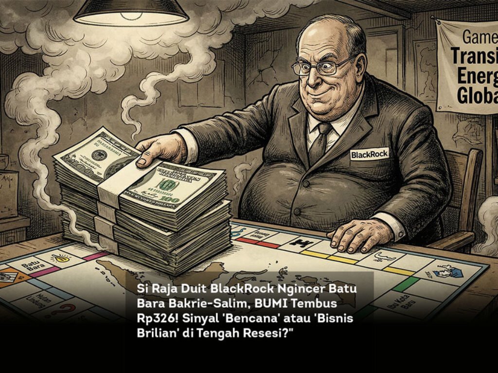 Si Raja Duit BlackRock Ngincer Batu Bara Bakrie-Salim, BUMI Tembus Rp326! Sinyal ‘Bencana’ atau ‘Bisnis Brilian’ di Tengah Resesi?