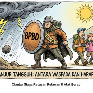 Siaga Ratusan Relawan & Alat Berat. Skenario Terburuk di Jalur Mudik Cianjur dan Para Petugas di Lapangan locusonline featured image