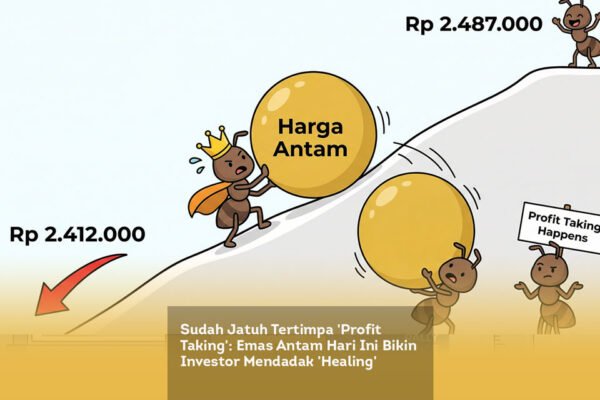 Sudah Jatuh Tertimpa Profit Taking. Harga Emas Antam Hari Ini Bikin Investor Mendadak Healing locusonline featured image