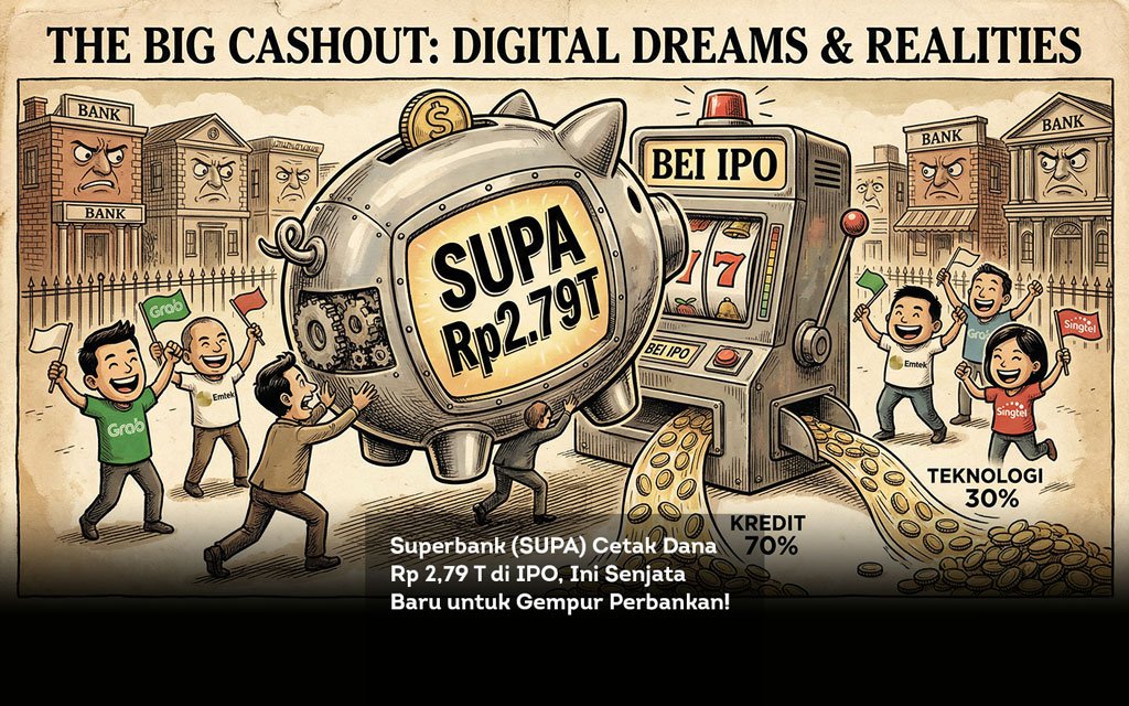 Superbank (SUPA) Cetak Dana Rp 2,79 T di IPO, Ini Senjata Baru untuk Gempur Perbankan locusonline featured image