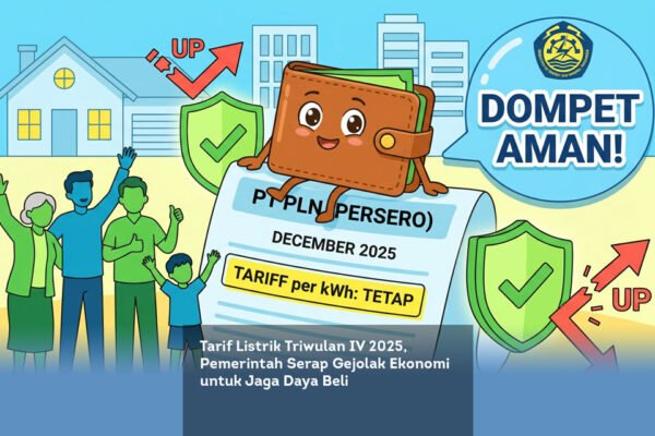 Tarif Listrik Triwulan IV 2025, Pemerintah Serap Gejolak Ekonomi untuk Jaga Daya Beli locusonline featured image