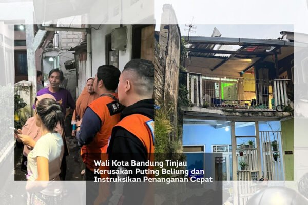 Wali Kota Bandung Tinjau Kerusakan Puting Beliung dan Instruksikan Penanganan Cepat