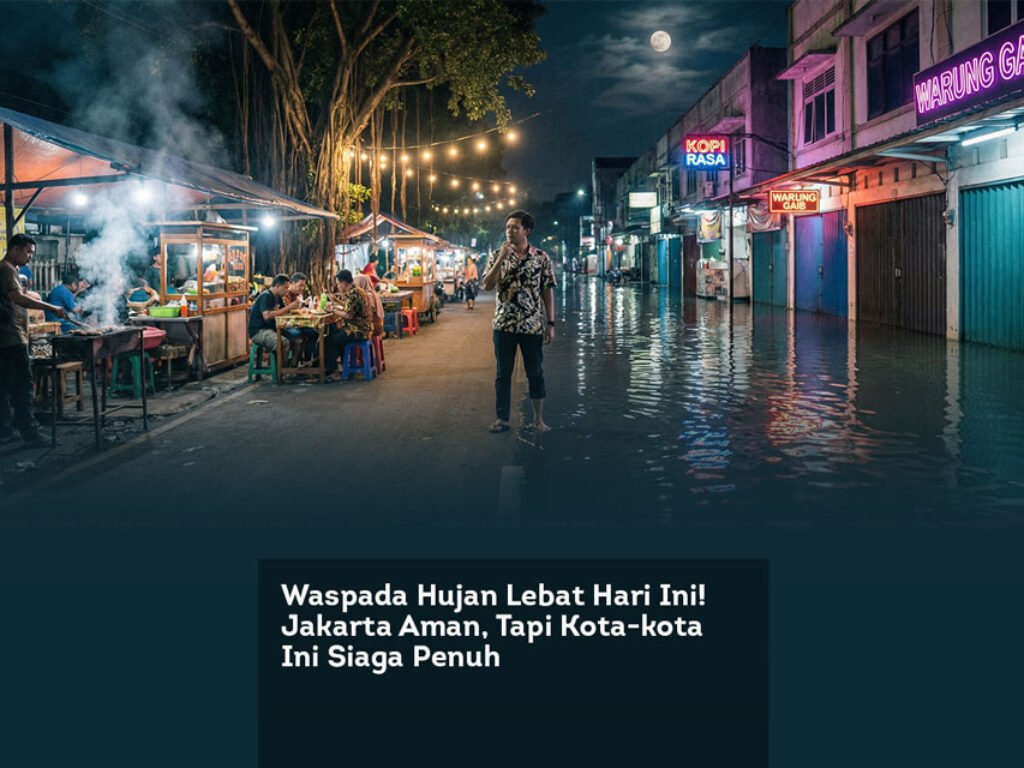 Waspada Hujan Lebat Hari Ini! Jakarta Aman, Tapi Kota-kota Ini Siaga Penuh