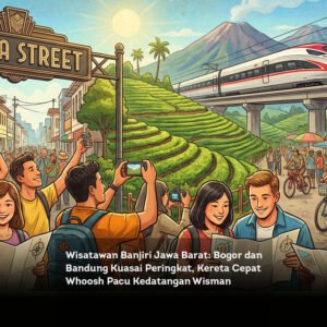 Wisatawan Banjiri Jawa Barat. Bogor dan Bandung Kuasai Peringkat, Kereta Cepat Whoosh Pacu Kedatangan Wisman locusonline featured image