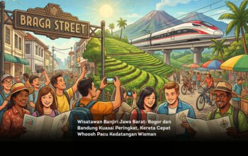 Wisatawan Banjiri Jawa Barat. Bogor dan Bandung Kuasai Peringkat, Kereta Cepat Whoosh Pacu Kedatangan Wisman locusonline featured image