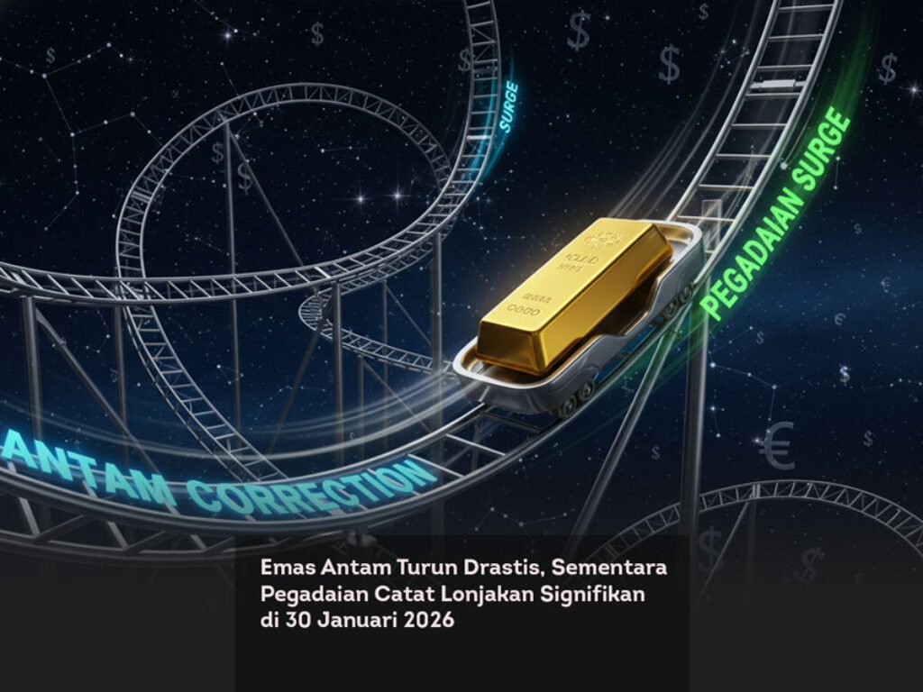 Antam Turun, Pegadaian Ngegas, Emas Lagi Main Dua Arah