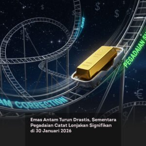 Antam Turun, Pegadaian Ngegas, Emas Lagi Main Dua Arah locusonline featured image Jan2026