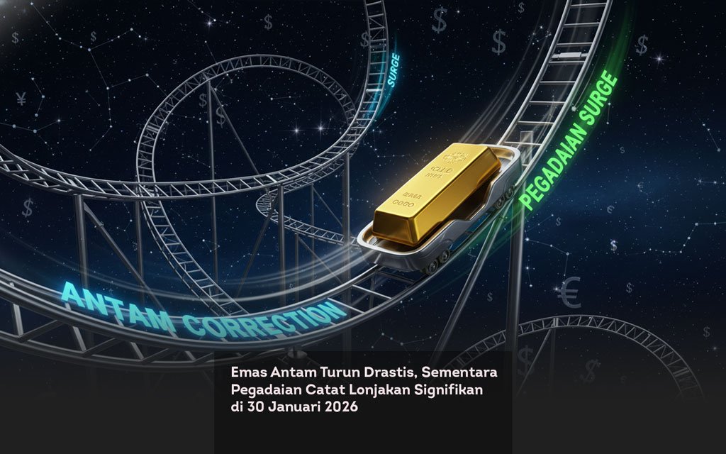 Antam Turun, Pegadaian Ngegas, Emas Lagi Main Dua Arah locusonline featured image Jan2026