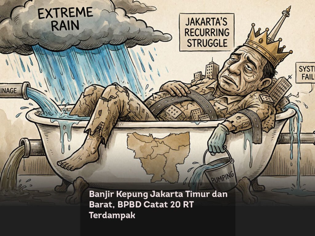 Banjir Kepung Jakarta Timur dan Barat, BPBD Catat 20 RT Terdampak