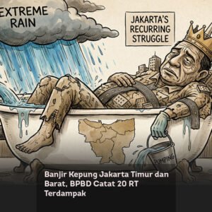 Banjir Kepung Jakarta Timur dan Barat, BPBD Catat 20 RT Terdampak locusonline featured image Jan2026