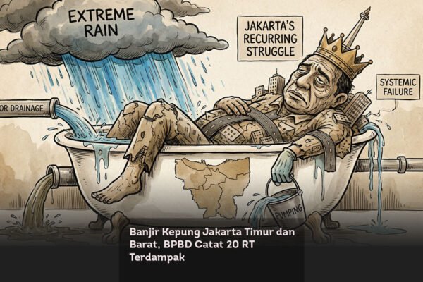 Banjir Kepung Jakarta Timur dan Barat, BPBD Catat 20 RT Terdampak locusonline featured image Jan2026