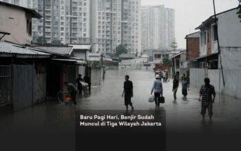 Baru Pagi Hari, Banjir Sudah Muncul di Tiga Wilayah Jakarta locusonline featured image Jan2026