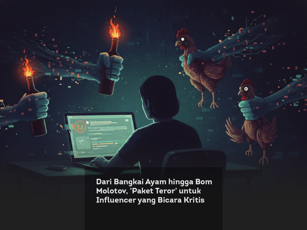 Dari Bangkai Ayam hingga Bom Molotov, ‘Paket Teror’ untuk Influencer yang Bicara Kritis