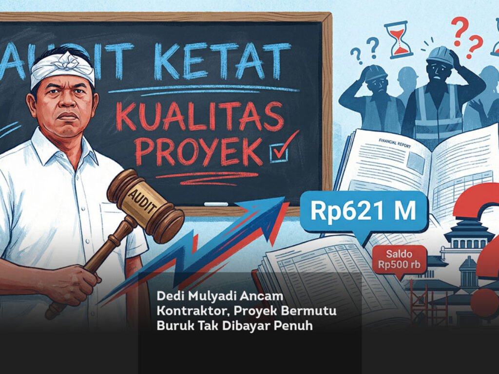 Dedi Mulyadi Ancam Kontraktor, Proyek Bermutu Buruk Tak Dibayar Penuh