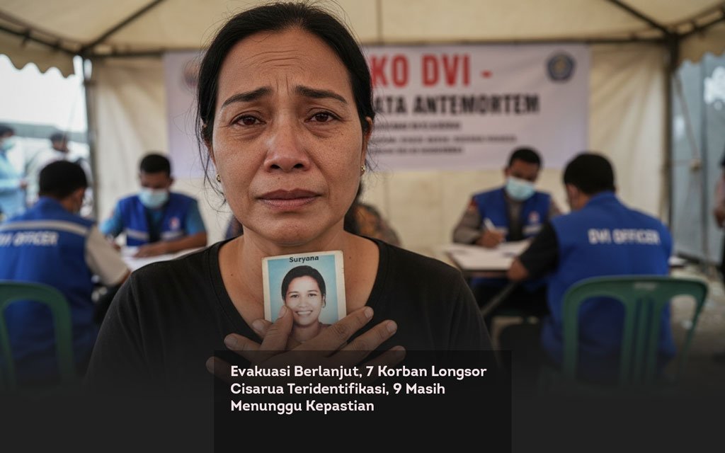 Evakuasi Berlanjut, 7 Korban Longsor Cisarua Teridentifikasi, 9 Masih Menunggu Kepastian locusonline featured image Jan2026