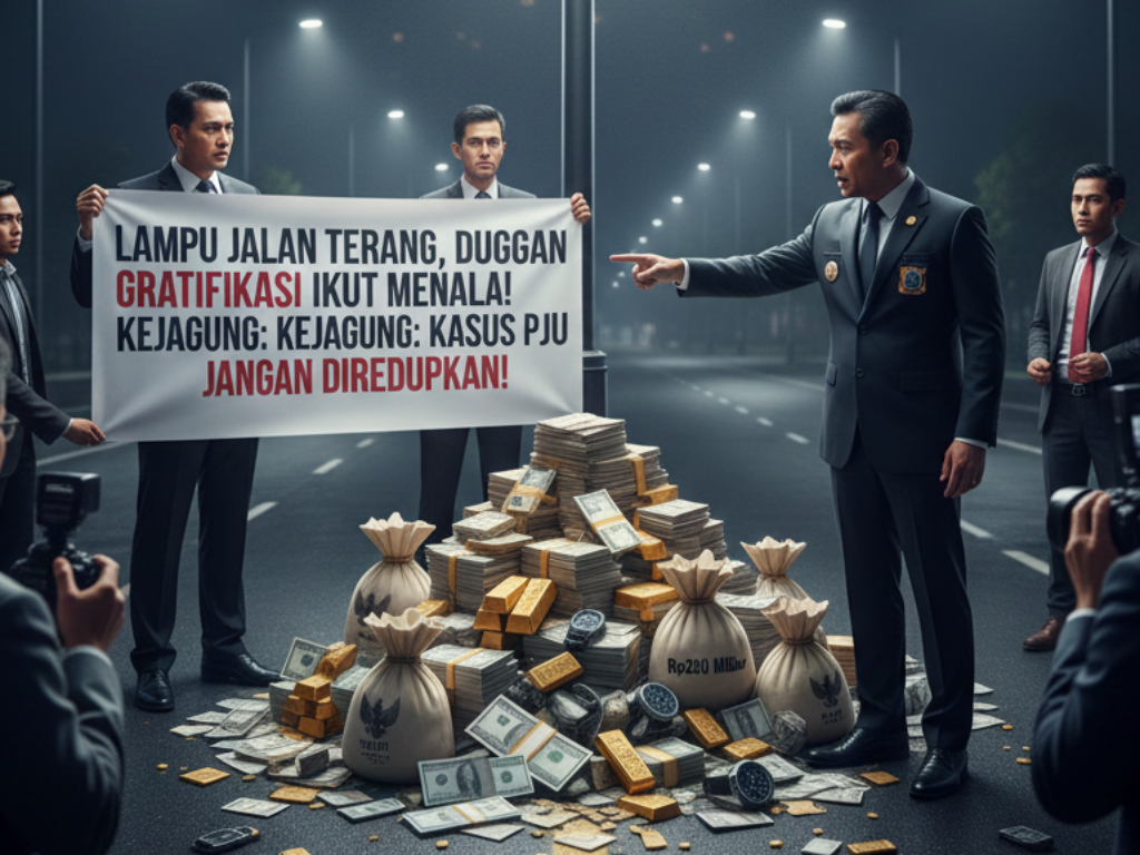 Lampu Jalan Terang, Dugaan Gratifikasi Ikut Menyala: Kejagung Minta Kasus PJU Rp200 Miliar Jangan Diredupkan