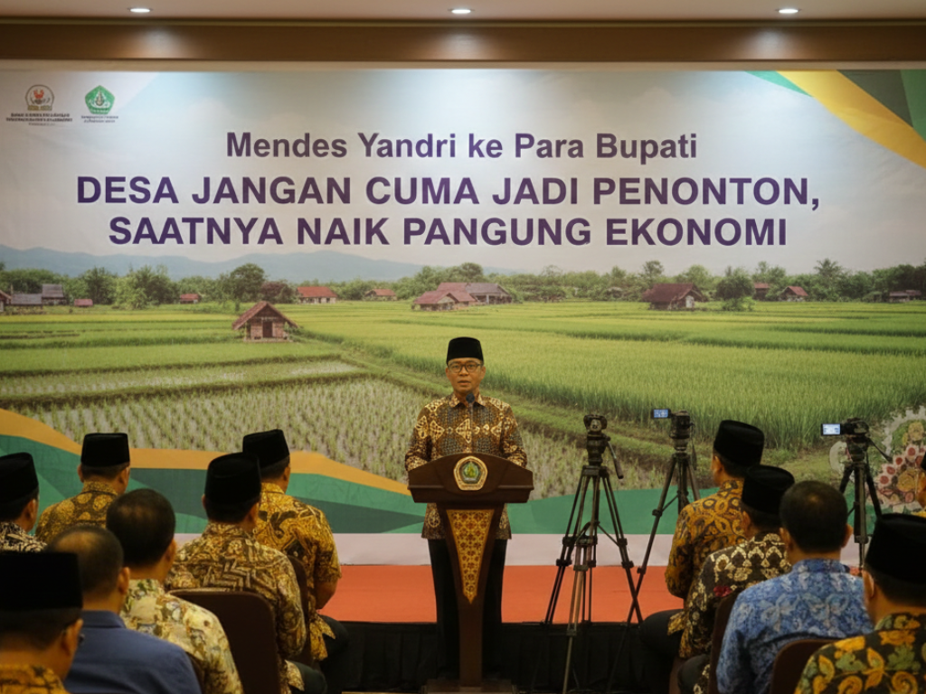 Mendes Yandri ke Para Bupati “Desa Jangan Cuma Jadi Penonton, Saatnya Naik Panggung Ekonomi”