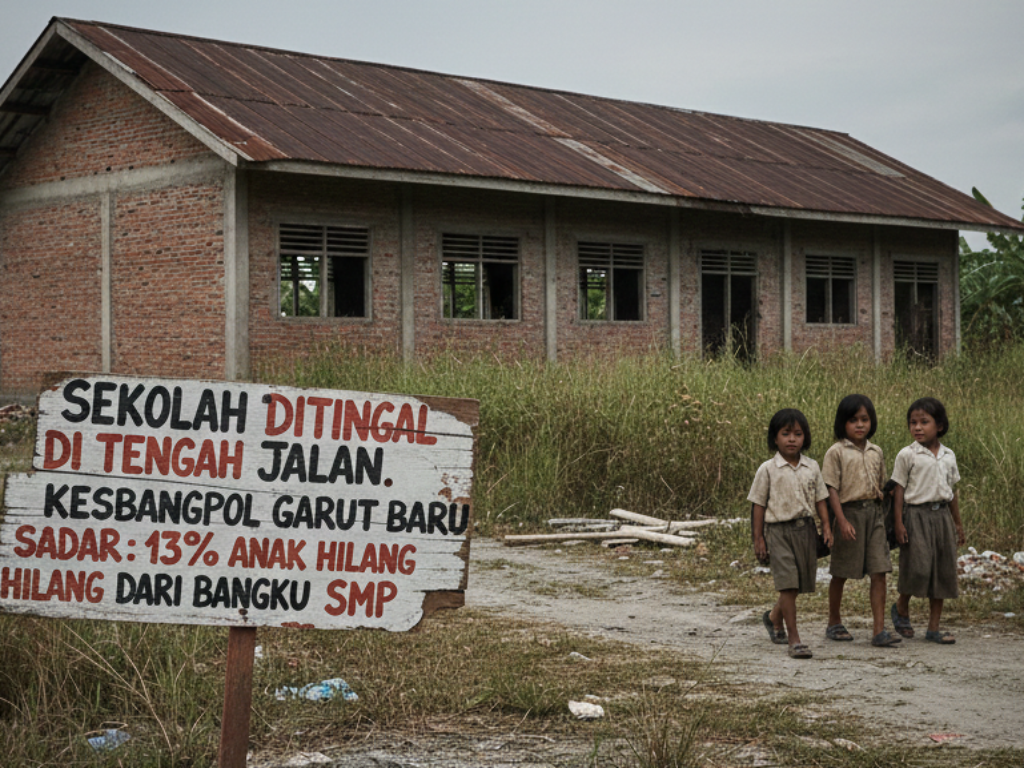 Sekolah Ditinggal di Tengah Jalan: Kesbangpol Garut Baru Sadar 13 Persen Anak Hilang dari Bangku SMP