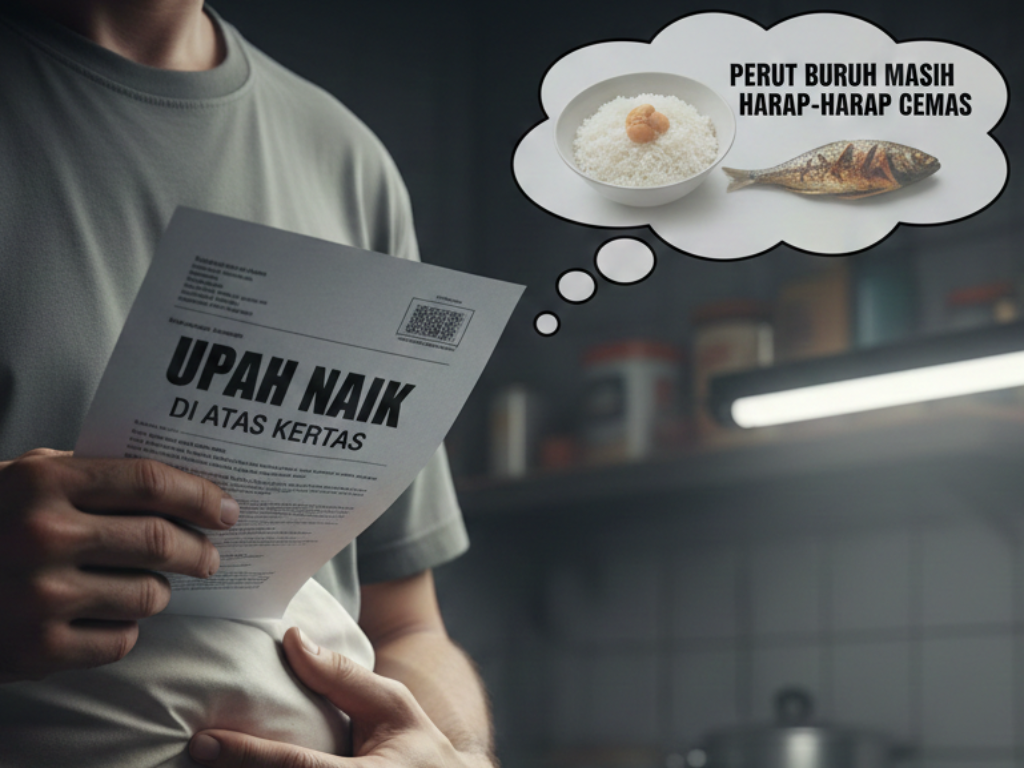 Upah Naik di Atas Kertas, Perut Buruh Masih Harap-harap Cemas