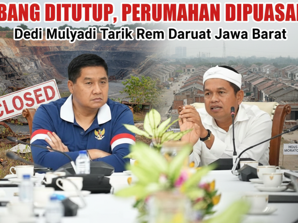 Tambang Ditutup, Perumahan Dipuasakan: Dedi Mulyadi Tarik Rem Darurat Jawa Barat