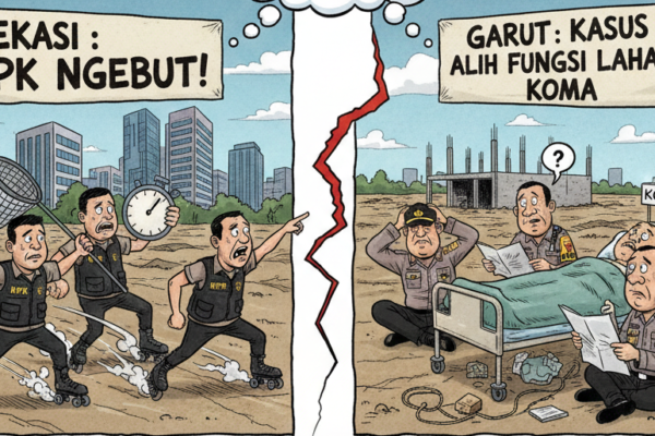 Di Bekasi KPK Ngebut, di Garut Kasus Alih Fungsi Lahan Koma Seperti Angkot Ngetem