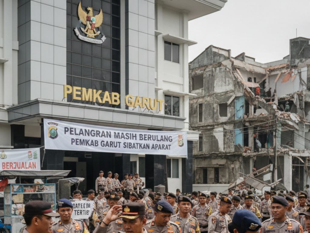 Pemkab Garut Sibuk Merapikan Aparat, Pelanggaran Masih Santai