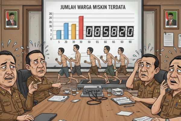 Rapat Serius, Data Ngawur: Warga Miskin Garut Kalah Cepat dari Angka di Layar Proyektor