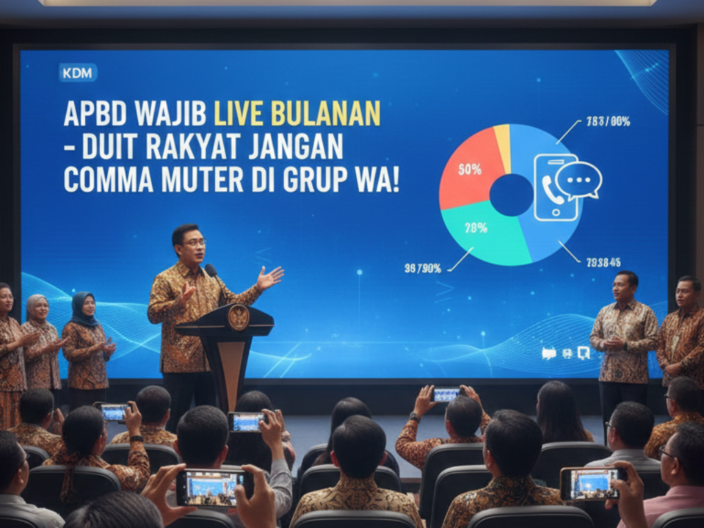 APBD Wajib Live Bulanan: KDM Minta Duit Rakyat Jangan Cuma Muter di Grup WA