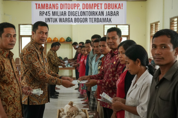 Tambang Ditutup, Dompet Dibuka: Rp45 Miliar Digelontorkan Jabar untuk Warga Bogor Terdampak