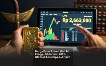 Harga Emas Antam Hari Ini, Minggu 18 Januari 2026, Stabil di Level Rp2,6 Jutaan per Gram locusonline featured image Jan2026