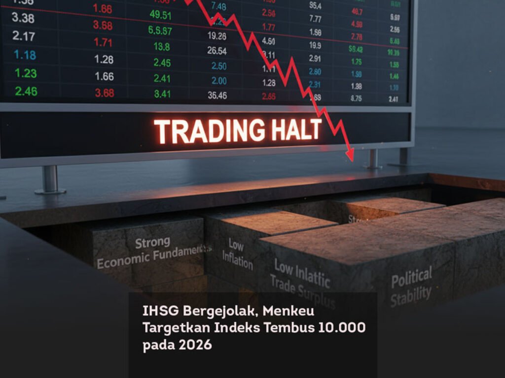 IHSG Bergejolak, Menkeu Targetkan Indeks Tembus 10.000 pada 2026