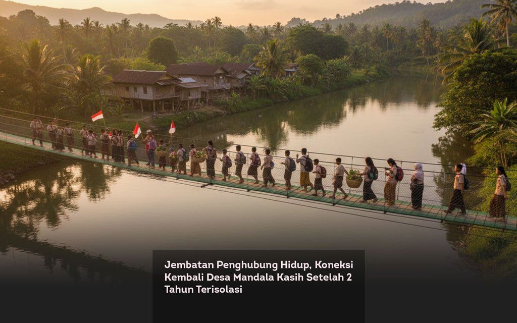 Jembatan Penghubung Hidup, Koneksi Kembali Desa Mandala Kasih Setelah 2 Tahun Terisolasi locusonline featured image Jan2026