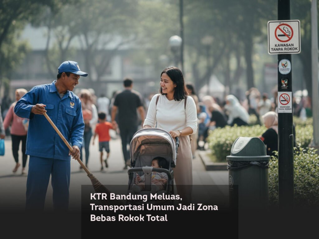 KTR Bandung Meluas, Transportasi Umum Jadi Zona Bebas Rokok Total