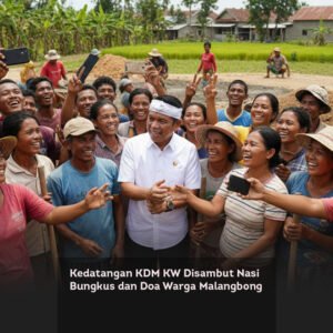 Kedatangan KDM KW Disambut Nasi Bungkus dan Doa Warga Malangbong locusonline featured image Jan2026
