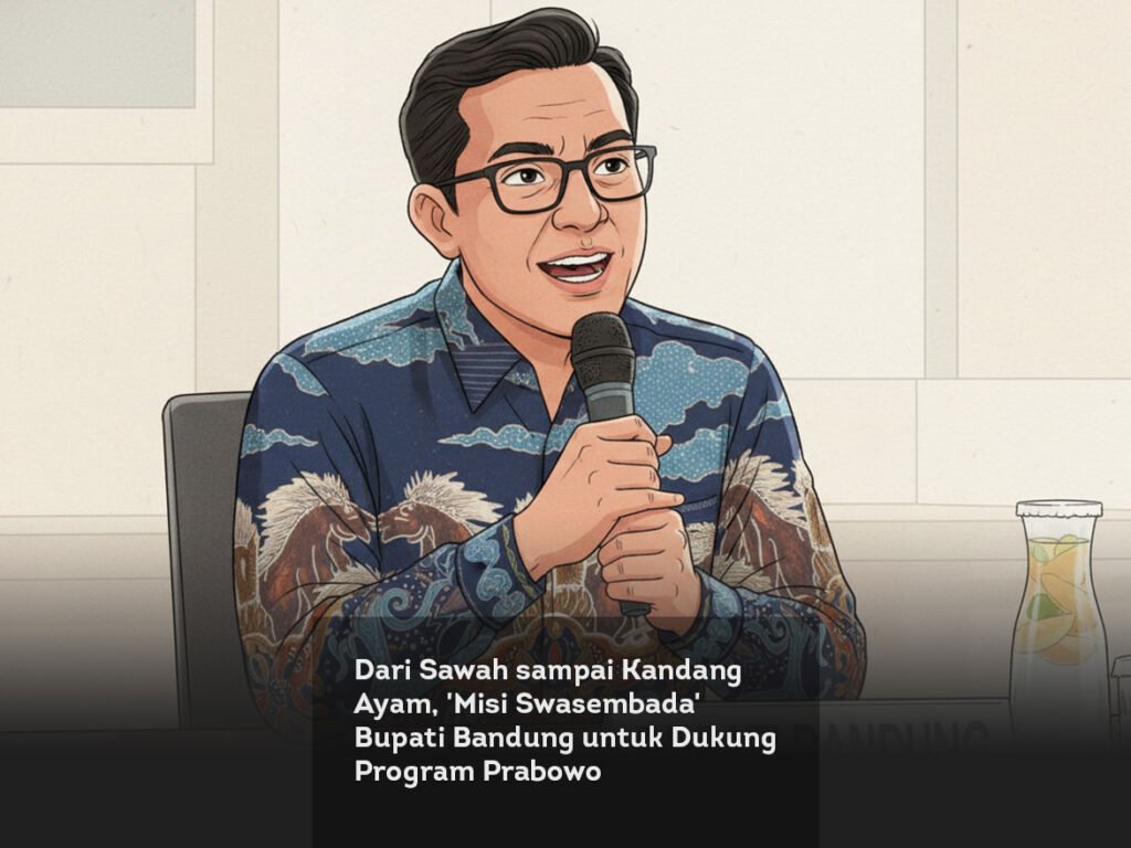 Dari Sawah sampai Kandang Ayam, ‘Misi Swasembada’ Bupati Bandung untuk Dukung Program Prabowo