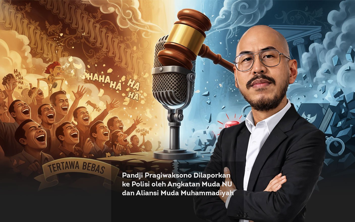 Pandji Pragiwaksono Dilaporkan ke Polisi oleh Angkatan Muda NU dan Aliansi Muda Muhammadiyah locus online featured image