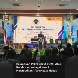 Pelantikan PHRI Garut 2026 2031, Kolaborasi sebagai Kunci Mewujudkan Pariwisata Hebat locusonline featured image Jan2026