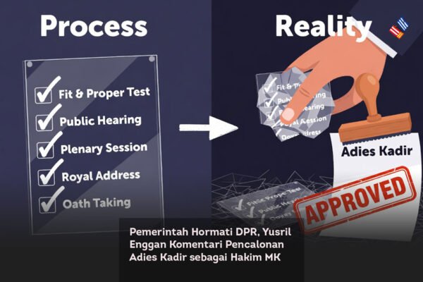 Pemerintah Hormati DPR, Yusril Enggan Komentari Pencalonan Adies Kadir sebagai Hakim MK locusonline featured image Jan2026