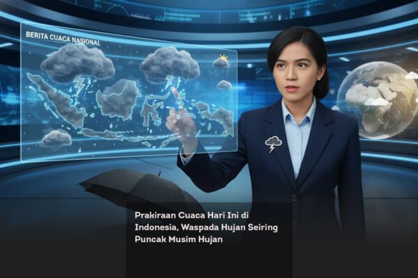 Prakiraan Cuaca Hari Ini di Indonesia, Waspada Hujan Seiring Puncak Musim Hujan