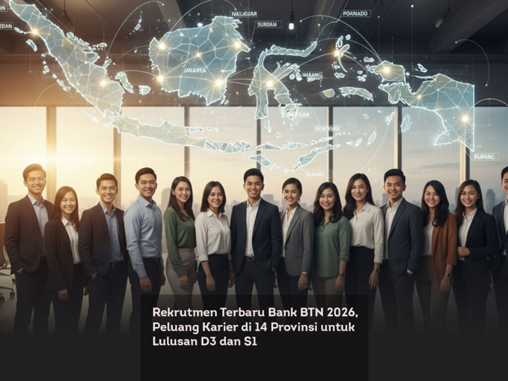 Rekrutmen Terbaru Bank BTN 2026, Peluang Karier di 14 Provinsi untuk Lulusan D3 dan S1